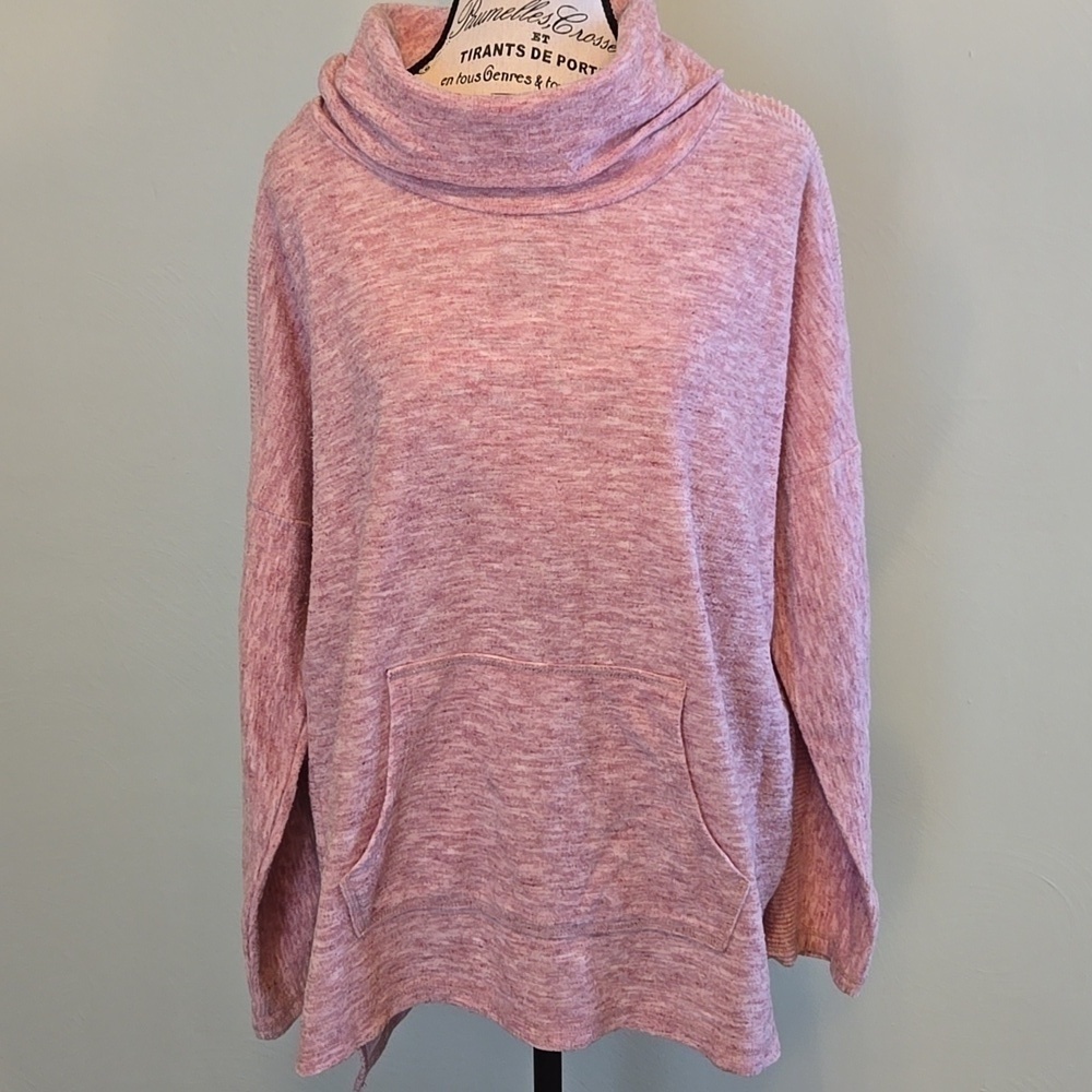 Pink Cowlneck Sweater